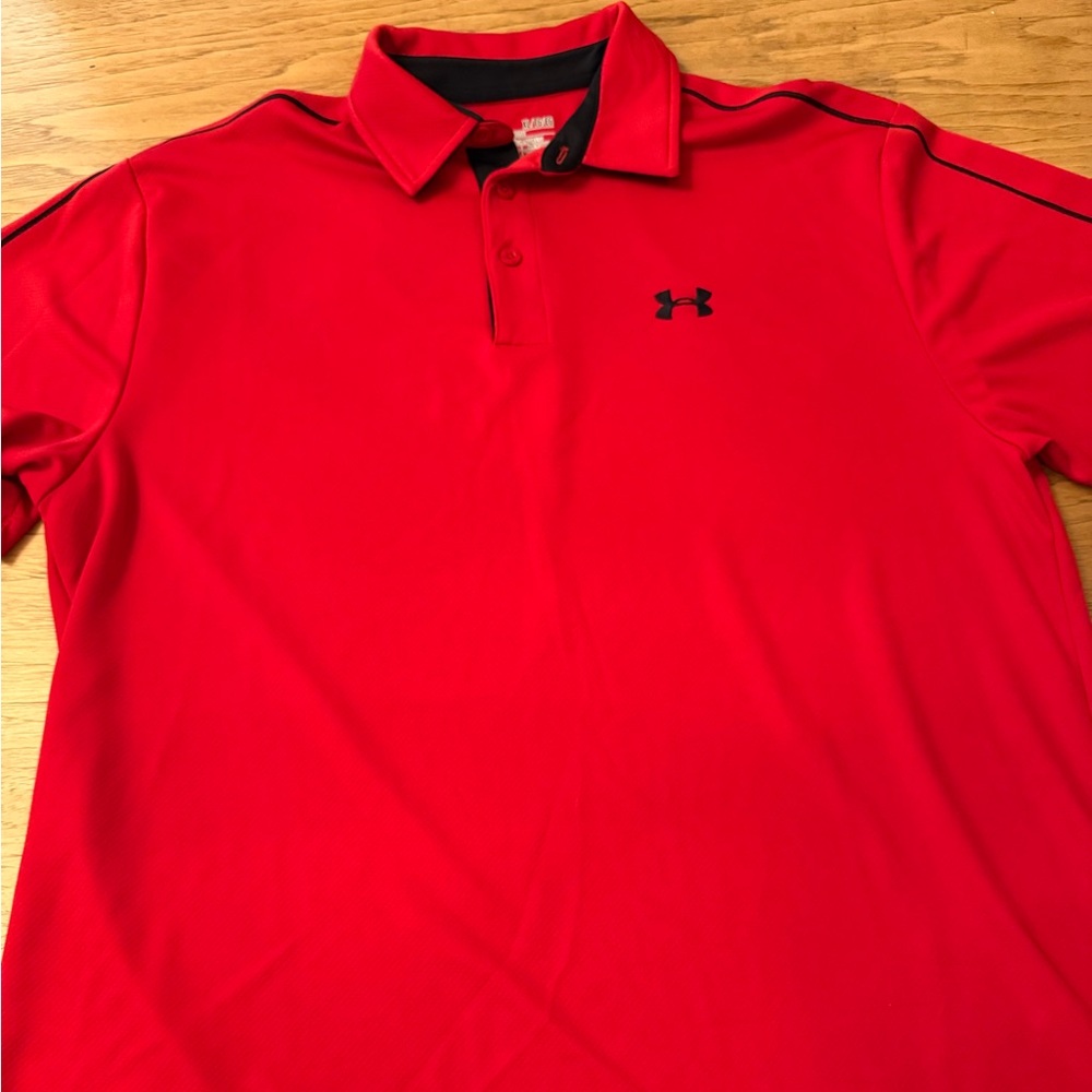 Under Armour Men's Red Polo Shirt
